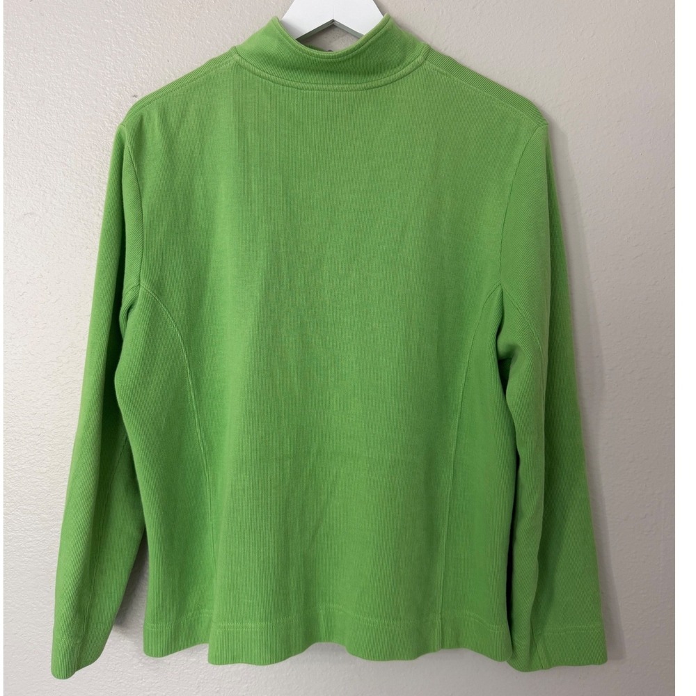 Masters Collection‎ Ladies Green Pima Cotton Full Zip Jacket Large Golf Sporty - Picture 3 of 5